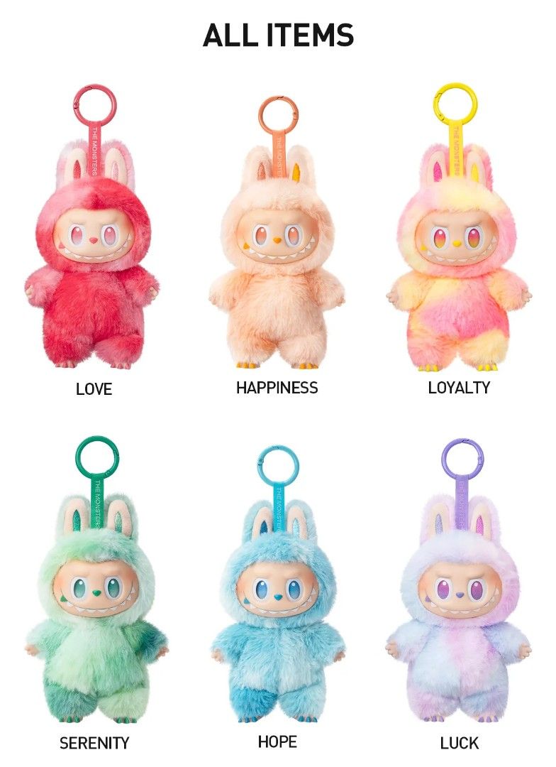labubu 新作　happiness Labubu V3 THE MONSTERS Big Into Energy - HAPPINESS | 0cm