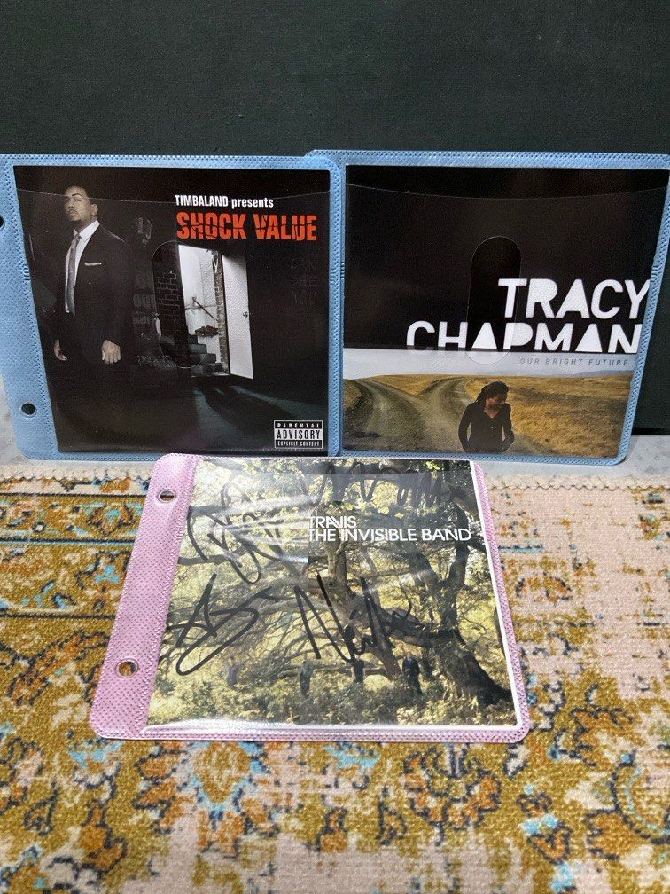 Cd bundle (Category: Everything Else) located in Singapore. Submitted by godfather83 (Listing ID 1366806987, Image 1). Description: Timbaland - shock value Tracy Chapman - our bright future Travis - the invisible band $7 each Self collect Bedok reservoir .