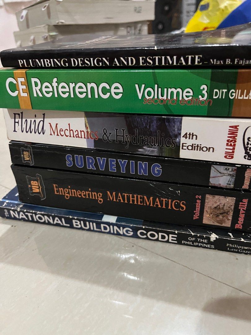 Civil Engineering Review Books (Category: Textbooks) located in Manila. Submitted by rijaruru60162 (Listing ID 1366871591, Image 1). Description: Decluttering.