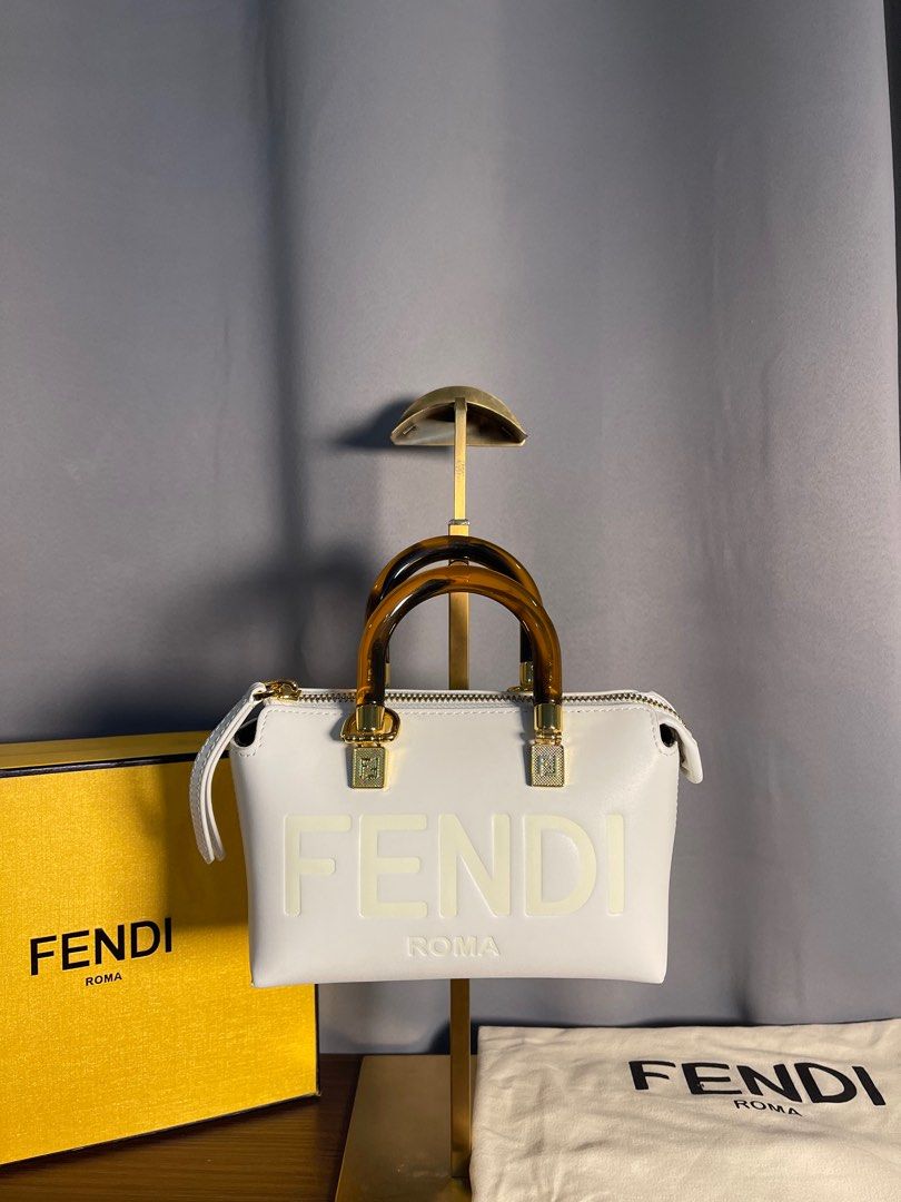 FENDI BY THE WAY MINI (Category: Luxury Bags & Wallets) located in Pasig City. Submitted by mr018 (Listing ID 1366823677, Image 2). Description: For sale FENDI BY THE WAY MINI TOTE 🤍 mint green color With box and dustbag Refurbished No flaws good as new Other available colors: all white, beige For only 15k Pasig/Taytay loc Can do meet up or deliver via lalamove/lbc.