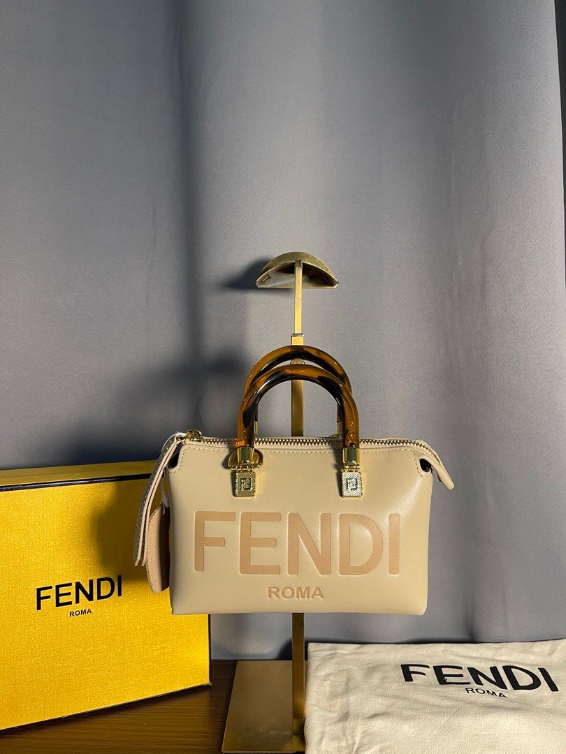 FENDI BY THE WAY MINI (Category: Luxury Bags & Wallets) located in Pasig City. Submitted by mr018 (Listing ID 1366823677, Image 3). Description: For sale FENDI BY THE WAY MINI TOTE 🤍 mint green color With box and dustbag Refurbished No flaws good as new Other available colors: all white, beige For only 15k Pasig/Taytay loc Can do meet up or deliver via lalamove/lbc.