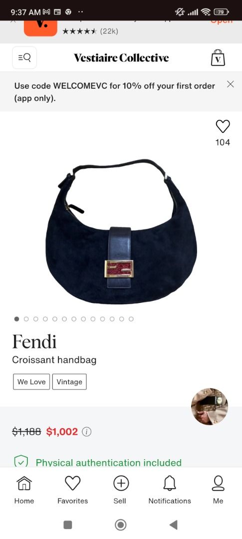 Fendi Half moon croissant bag (Category: Luxury Bags & Wallets) located in Manila. Submitted by beachbabesunkiss_17 (Listing ID 1366811182, Image 2). Description: From Japan 🇯🇵 Guaranteed Authentic 100% No return/ No exchange/ No refund/No Cancellation policy Payment FIRST through GCASH/BPI J&T -shipping courier CODED No issues 💯 .