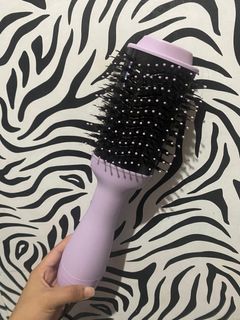 Instabella Aurora Hot Air Styling Brush Comb Dyer Curling Iron 2 n 1 Portable Hair Straightener 