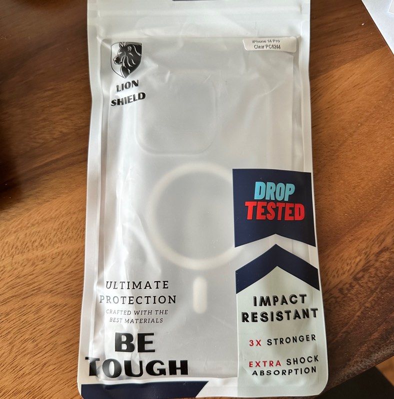 Lionshield iphone 14 pro clear matte (Category: Cases & Sleeves) located in Singapore. Submitted by er2002 (Listing ID 1366788071, Image 2). Description: Brand new, bought wrong colour .