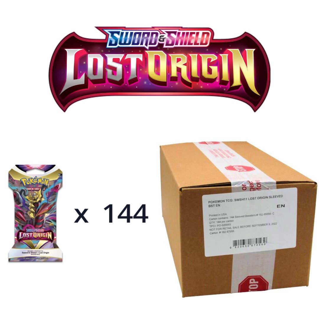 Lost Origin Sleeved Booster Master Case Sealed Pokemon Card TCG pikachu ...
