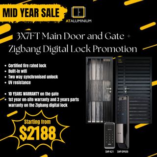 MAIN DOOR + GATE & DIGITAL LOCK PROMOTION Collection item 1