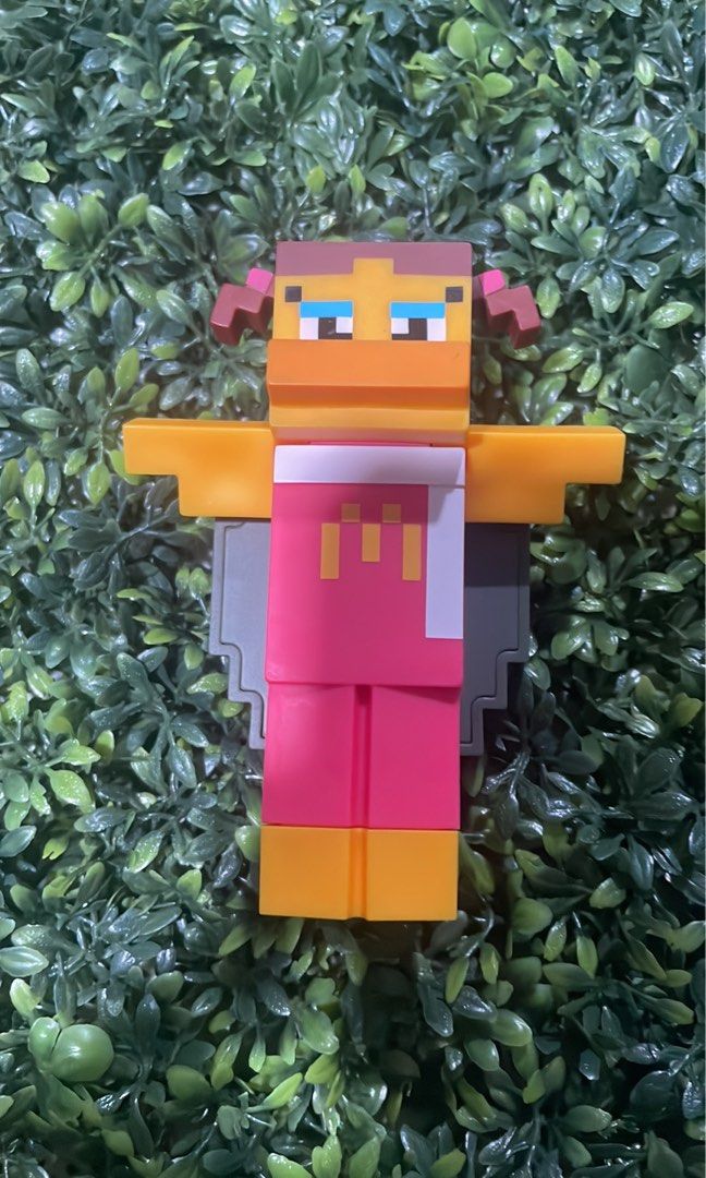 Minecraft x Mcdo birdie (Category: Designer & Blind Box Toys) located in Cainta. Submitted by j.c.v_68 (Listing ID 1366307156, Image 1). Description: Birdie Extra / Checked only (opened at the bottom) *no card *toy only.