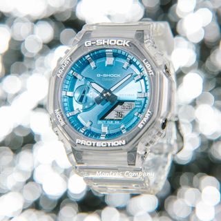 Montres Company 香港註冊公司 (32年老店) 卡西歐 CASIO G-SHOCK G SHOCK GSHOCK 防震 200米防水 GA GA2100 GA2100BM GA-2100 GA-2100BM GA-2100BM-7 GA-2100BM-7A GA-2100BM-7A2 透明錶帶 透明藍色 三款色均有現貨64240419427458110