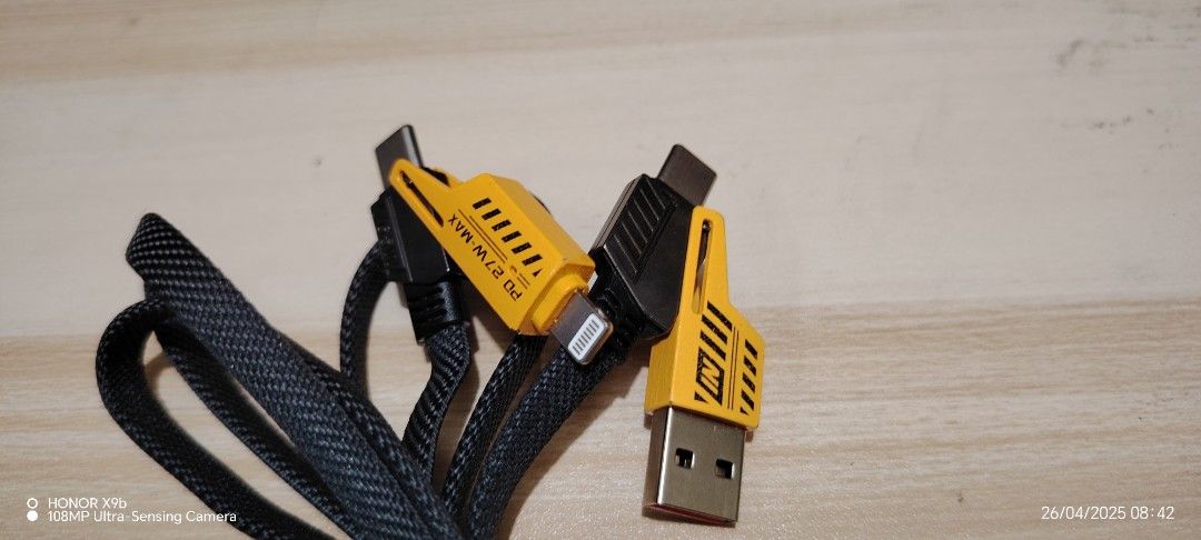 Multi purpose Cable data sync (Category: Chargers & Cables) located in Manila. Submitted by sxam0512 (Listing ID 1366792763, Image 2). Description: 2 ba ang Cellphone nyo? Android and Iphone? All in 1 cable 250.00 only typeC to typeC TypeC to lightning USB to lightning USB to typeC Data sync pa to mga sir! Fast charging Superfast charging 250 lang! Loc: QC batasan hills Pwede pick up or lalamove.