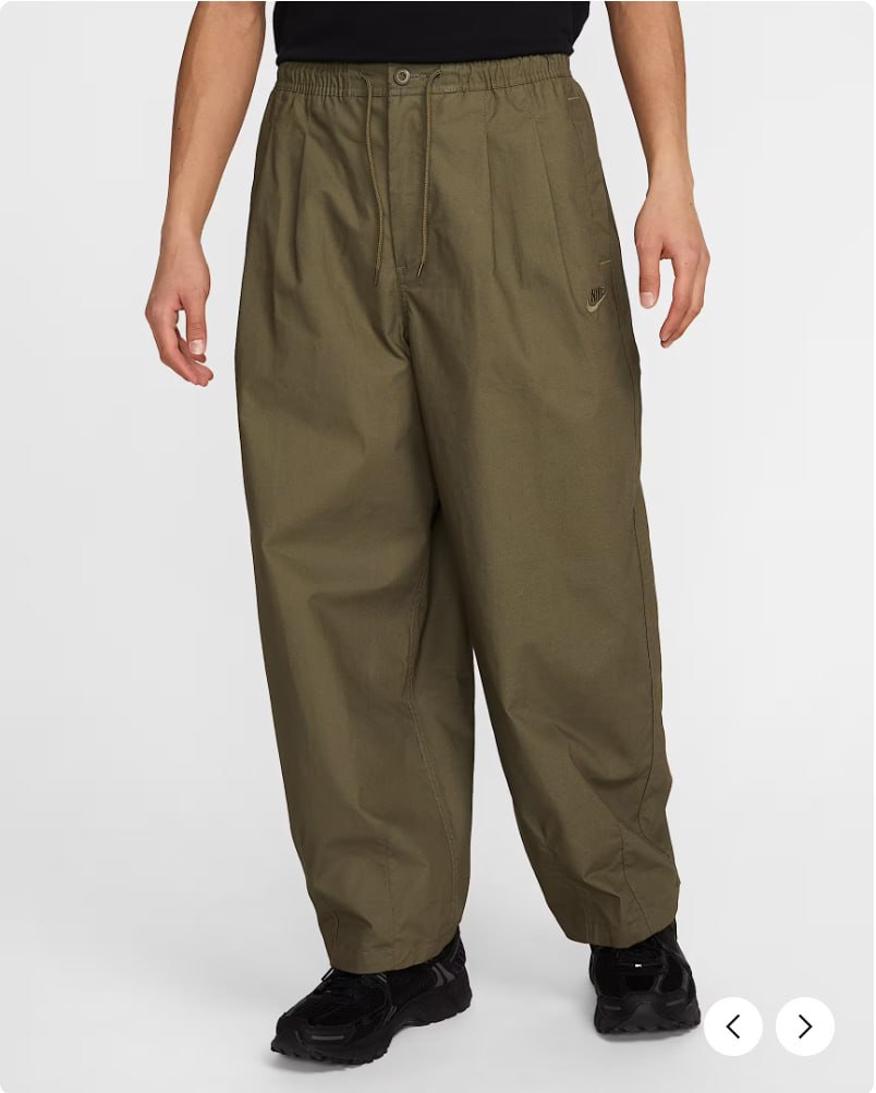 NIKE Oversized Fit Taper Leg Regular Length Pant, Men's Fashion ...