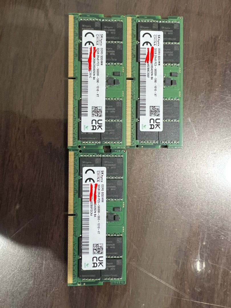 由 bhes10629888552 (刊登 ID 1366891182，圖片 1) 提交，位於 台北市 (Taipei) 的 NOTEBOOK DDR5 32GB (類別：電腦周邊產品)，說明：新機升級退下來的記憶體一條2000，32GB DDR5 。