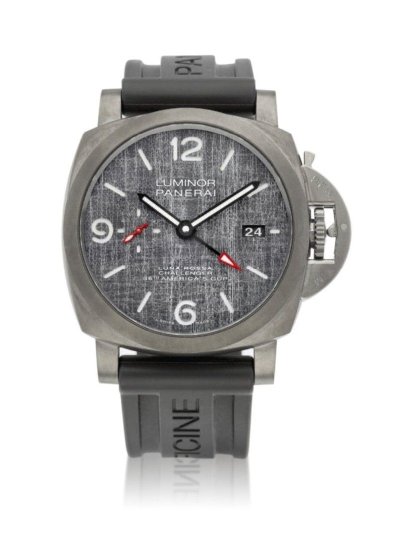 Panerai 44mm Pan America (Category: Luxury Watches) located in Mandaluyong City. Submitted by 88nac (Listing ID 1366899548, Image 1). Description: Limited release 🚨🚨 425k Negotiable Panerai Luminor GMT Automatic “Luna Rosa 36th America cup” 44mm bezel black DLC-coated titanium, protective crown device in black ceramic – black DLC-coated titanium caseback Warranty until 2028 Complete set Condition 9.8/10 PM for inquries.