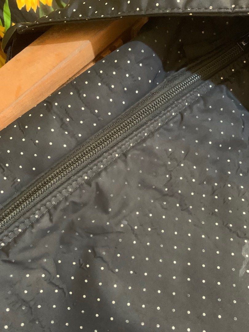 Porter Sling Bag (Category: Cross-body Bags) located in Batangas. Submitted by roams (Listing ID 1366870981, Image 3). Description: Nice pa in actual May slightly faded sa main compartment see photos na lang po Kulang ng isang puller sa side pocket Faded na rin ang name brand sa harap Just pm😊.