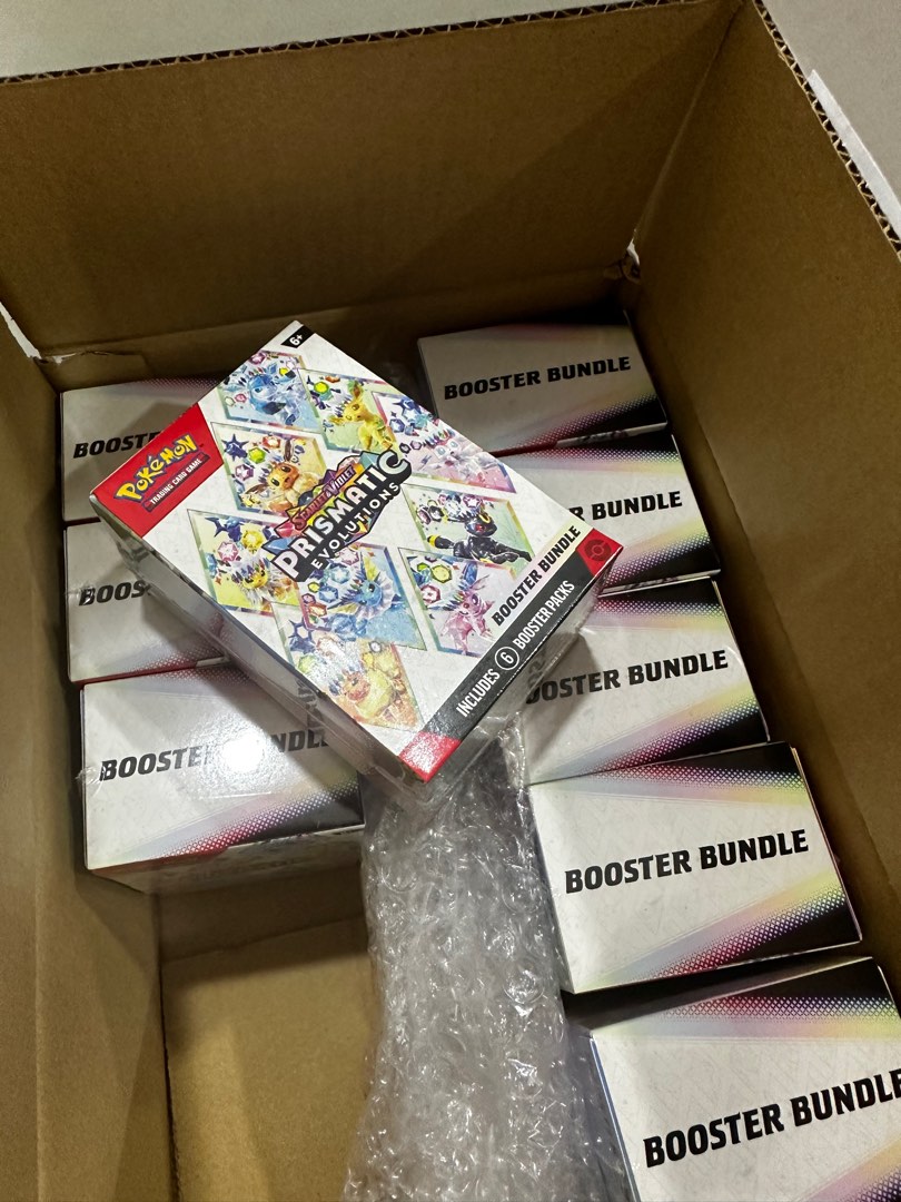 Primastic Booster Prismatic evolution booster bundle shrinked, Garage Sale on Carousell