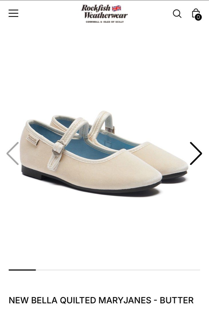 Rockfish Mary Janes (Butter) (Category: Flats & Sandals) located in Manila. Submitted by declutter.ak55 (Listing ID 1366844177, Image 1). Description: Used with box 26CM.