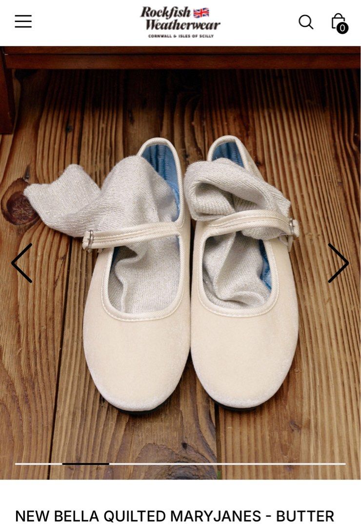 Rockfish Mary Janes (Butter) (Category: Flats & Sandals) located in Manila. Submitted by declutter.ak55 (Listing ID 1366844177, Image 2). Description: Used with box 26CM.