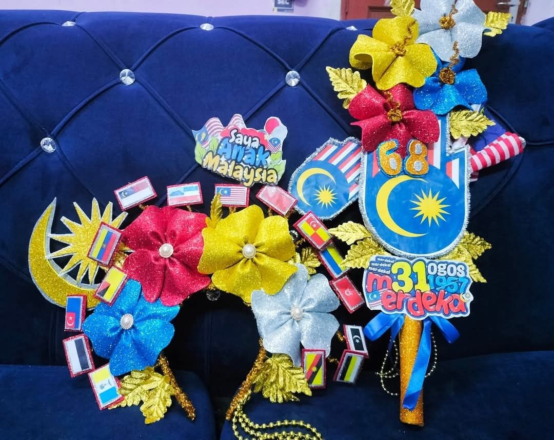 Sanggul merdeka,bunga tangan Dan bunga raya besar, Babies & Kids ...