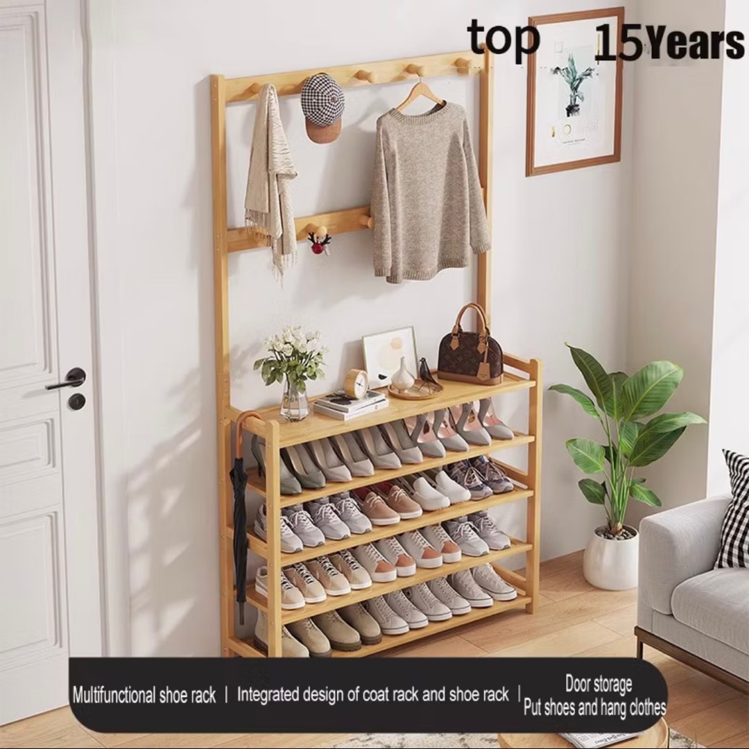 Shoe Rack | Wooden Shoes Storage | Entrance Corridor Racks | Wooden ...