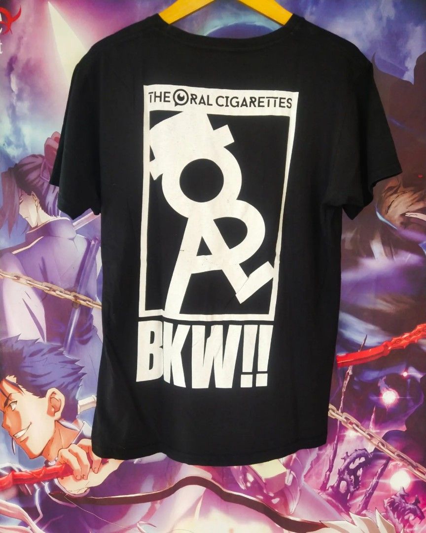 The Oral Cigarettes BKW Art Official Band Tees Kaos Tshirt Original Second  Merch Japan Korea Brand Vintage Retro Y2K USA Casual Streetwear Jpop Pop  J-Rock Rock Punk Jepang, Fesyen Pria, Pakaian ,