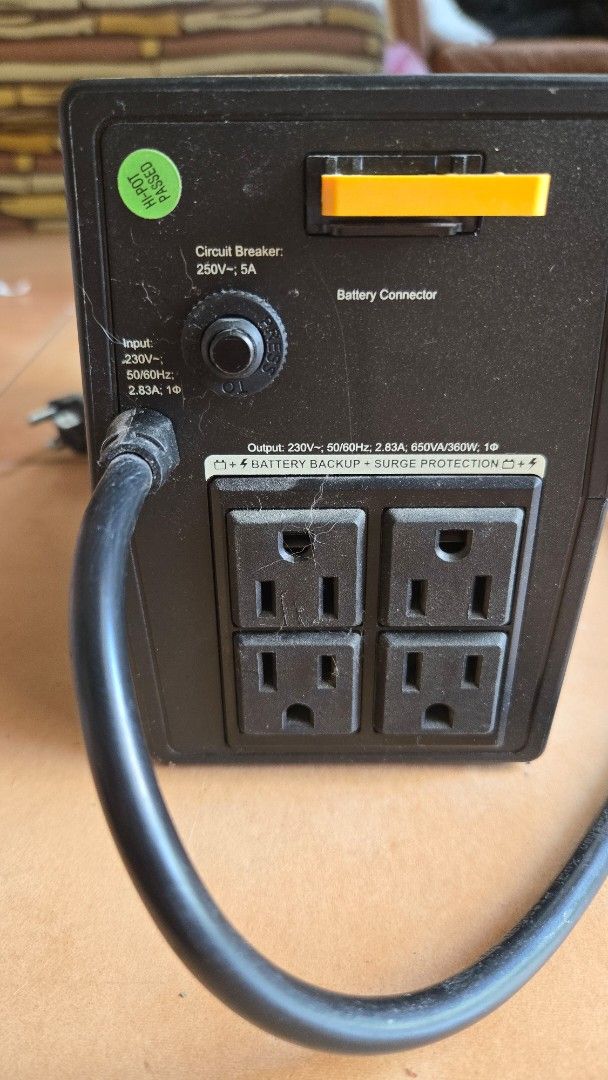UPS (Defective: Not turning on) (Category: Electrical, Adaptors & Sockets) located in Quezon. Submitted by dollicandy (Listing ID 1366749895, Image 3). Description: UPS (Defective: Not turning on) ⚠️ buy at your own risk.