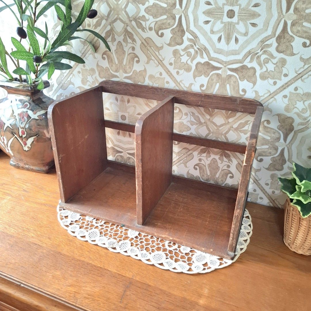 Vintage Rustic solid wood organizer (Category: Shelves, Cabinets & Racks) located in Dasmarinas. Submitted by millennialmeetsvintage (Listing ID 1366771259, Image 2). Description: last price posted 📌shipping via lalamove only 📌no reservations, first-to-pay basis 📌no physical store, no walk-ins 📌ships from dasma cavite 📌no COD transactions.