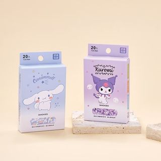 台灣製造 卡通膠布 公仔膠布 Kuromi 可洛米 可羅米 酷洛米 肉桂狗 Cinnamoroll 玉桂狗 大耳狗 Sanrio 三麗鷗 正版 正品 防水膠布 藥水膠布 bandages 台灣直送 台灣代購64168638898946110