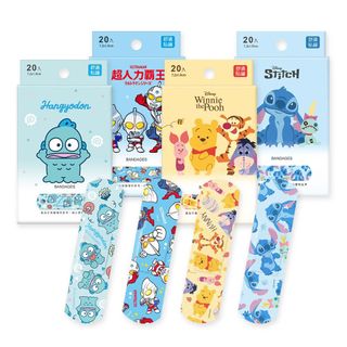 台灣製造 卡通膠布 公仔膠布 Winnie the Pooh 小熊維尼 依唷 Eeyore 豬仔 Piglet 跳跳虎 Tigger 維尼家族 Stitch 史迪仔 金仔 Scrump 小金 超人力霸王 Ultraman 人魚漢頓 Hangyodon 水怪 Disney 防水膠布 藥水膠布 bandages 台灣直送 台灣代購64196300330627110