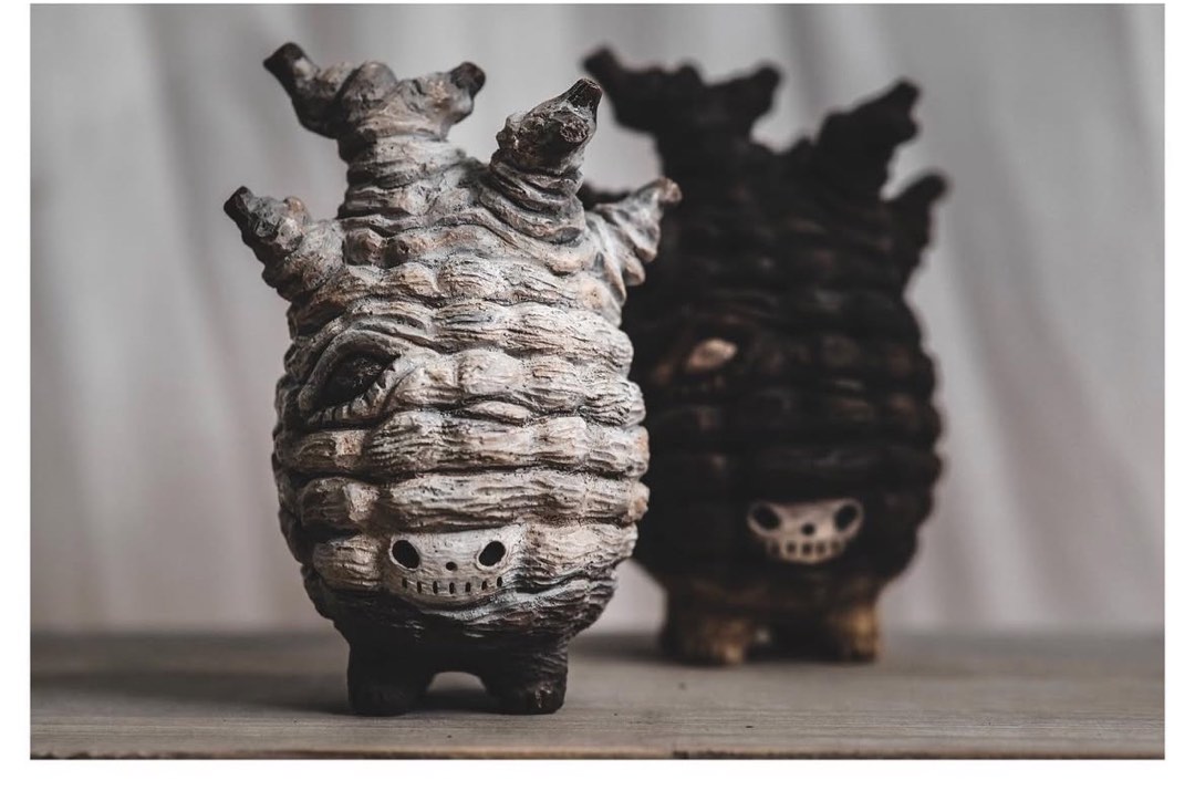 羅本製所羅本Robin ceramic studio 象足漆樹君白皮limited 50