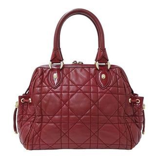 Authentic Dior bag handbag, Cannage leather red