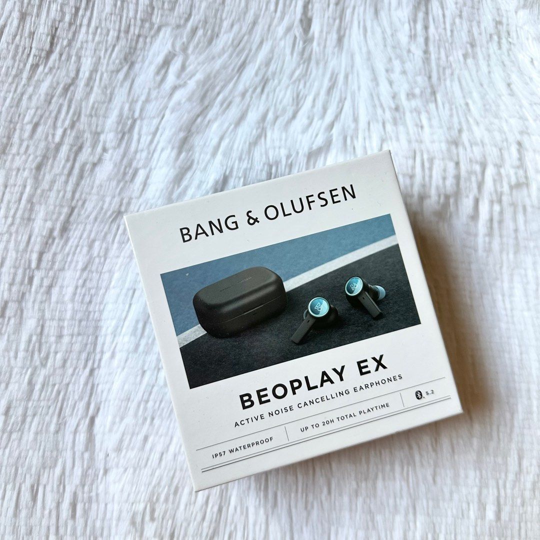 Bang & Olufsen Beoplay EX (Category: Earphones) located in Singapore. Submitted by synluxe (Listing ID 1370106997, Image 1). Description: Bang & Olufsen Beoplay EX in Anthracite / Ice Blue Colorway. brand new in packaging. sealed unit. $499 and sold out online. item is directly from B&O Singapore so they mentioned it’s eligible for the 3 year warranty when you register it online. if i remembered correctly. letting go under retail for a brand new 