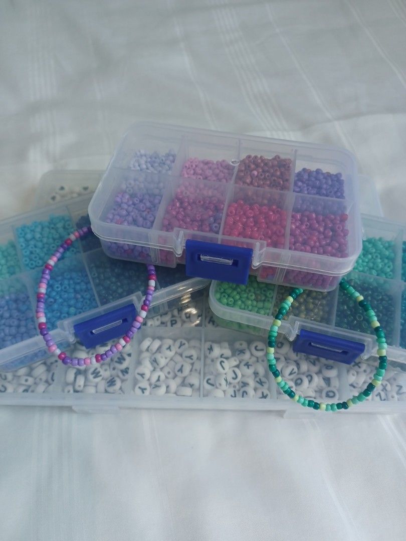 Custom bracelets! (Category: Bracelets) located in Singapore. Submitted by genie_ok (Listing ID 1370139486, Image 1). Description: Selling customised bracelets! Great for yourself, couple bracelets, best friends too...etc. Just let me know: ❤️Preferred colours refer to the images for available colours ❤️Letter you want added 5 cents each I can negotiate ❤️Length of bracelet you prefer may differ in price if you would like it longer as a necklace 