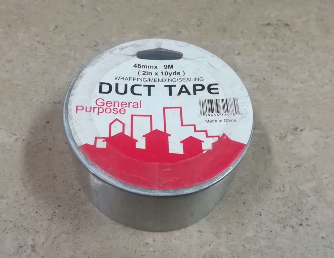Duct Tape Adhesive 48mm x 9m (Category: Industrial Equipment) located in Manila. Submitted by townlites (Listing ID 1370070724, Image 1). Description: Size: 48mm x 9m 2in x 10yds Strong, flexible, and very sticky tape Long-lasting adhesive Wrapping/ Mending/ Sealing General Purpose Quality product.