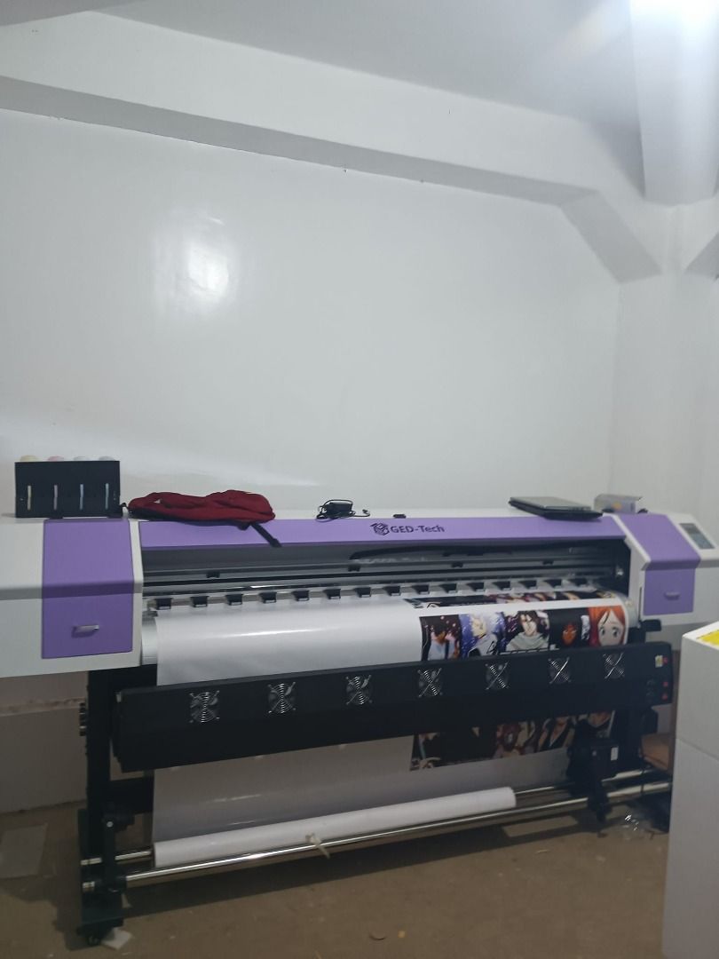 ECO SOLVENT PRINTER MACHINE (Category: Printers, Scanners & Copiers) located in Manila. Submitted by melvinflor41363 (Listing ID 1370116046, Image 1). Description: LARGE FORMAT PRINTER MACHINE Price Starts @ Php169,000 Supplier of Brand New DX11, Dual Head DX11 & i3200 Tarpaulin Sublimation Printer Machine 6ft and 10ft, Brand New Laser Cutter and Brand New Cutter Plotter, Brand New Heat Press and other kind of printing machines. TARPAULIN PRINTER