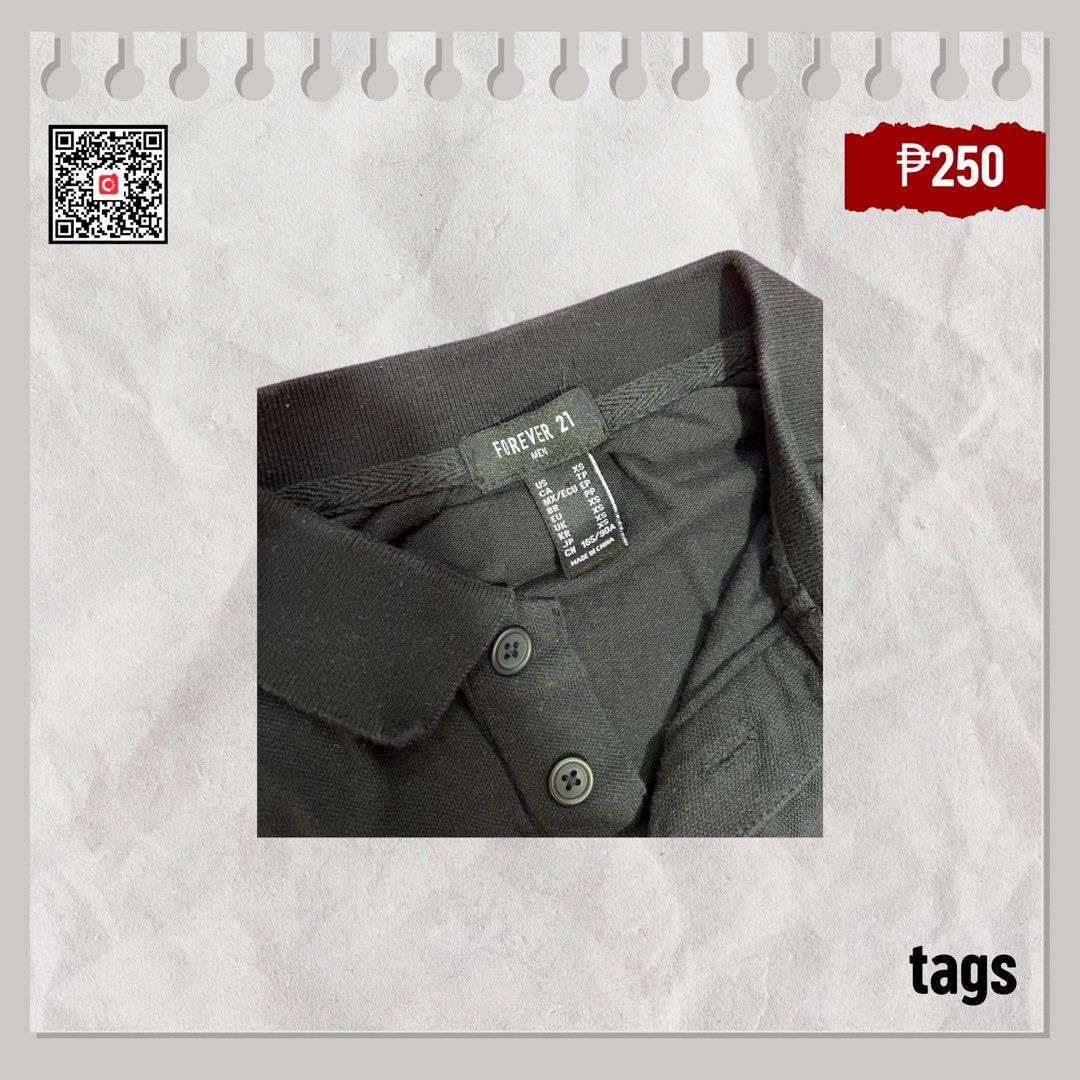 Forever 21 Black Polo Shirt (Category: Tshirts & Polo Shirts ) located in Quezon City. Submitted by reichenramos (Listing ID 1370234271, Image 3). Description: .
