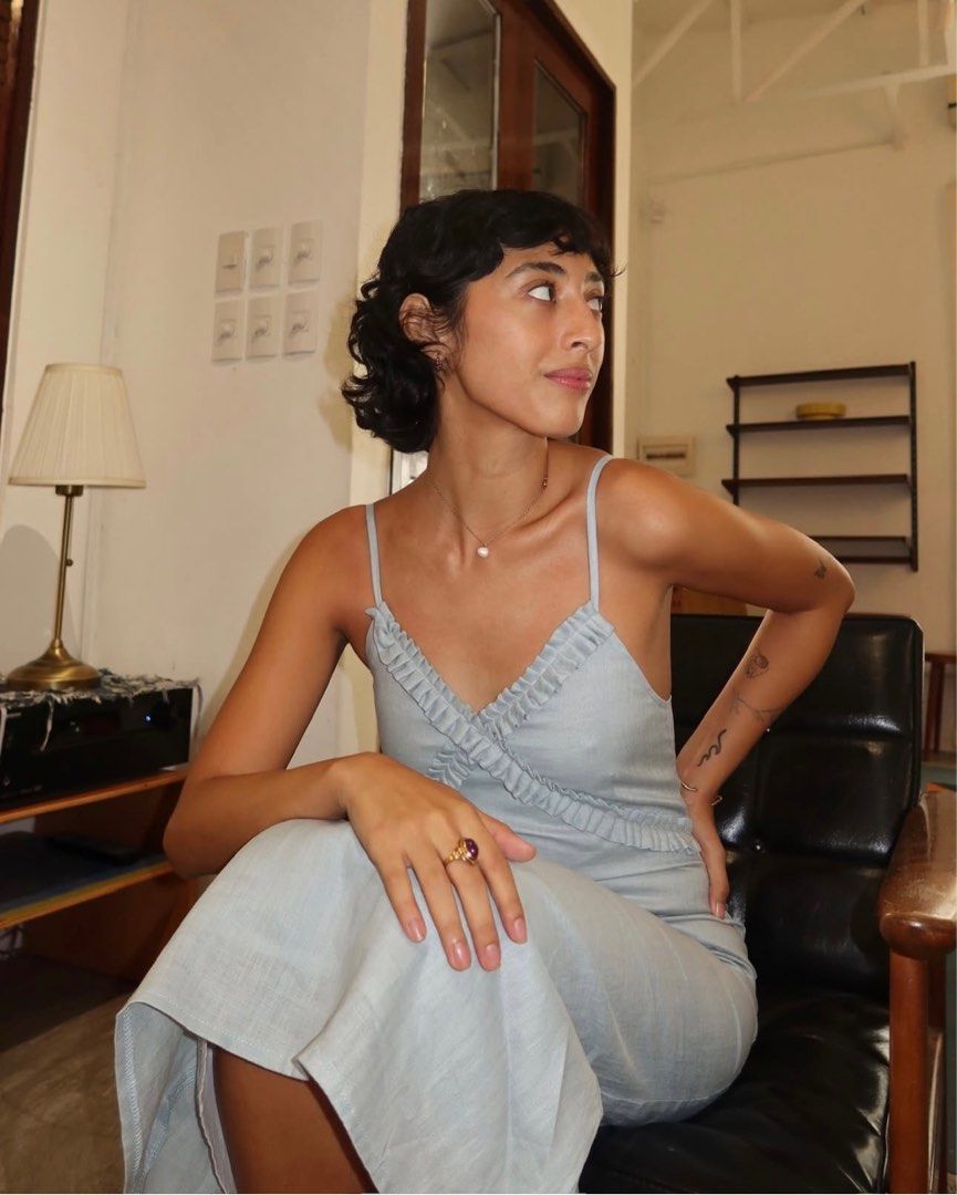 Just Because Studio Leona Linen Dress (Category: Dresses) located in Muntinlupa City. Submitted by monlarqs (Listing ID 1370105009, Image 2). Description: Just Because Leona Linen Dress in Powder Blue Size M (size guide in photos) Never used, just tried on x You can dress up or down! Can wear for casual wear, beach, or even garden weddings RFS: Was supposed to use for an event even did same day delivery to make sure but ended up not wearing lol �