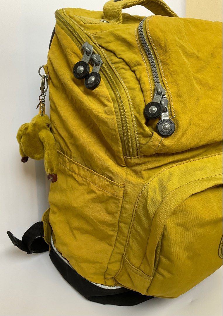 Kipling large travel backpack (Category: Backpacks) located in Caloocan City. Submitted by siftedthriftedph (Listing ID 1370078476, Image 2). Description: IF STILL POSTED = AVAILABLE Original Kipling backpack Perfect for travelling or work, with back support Not the usual design in the market 🫰🏻 Signs of use but still good condition Please check last pic of zipper for flaw, madali lang ipaayos sa mr quickie L-13in x H-17in Mahal sa mall.