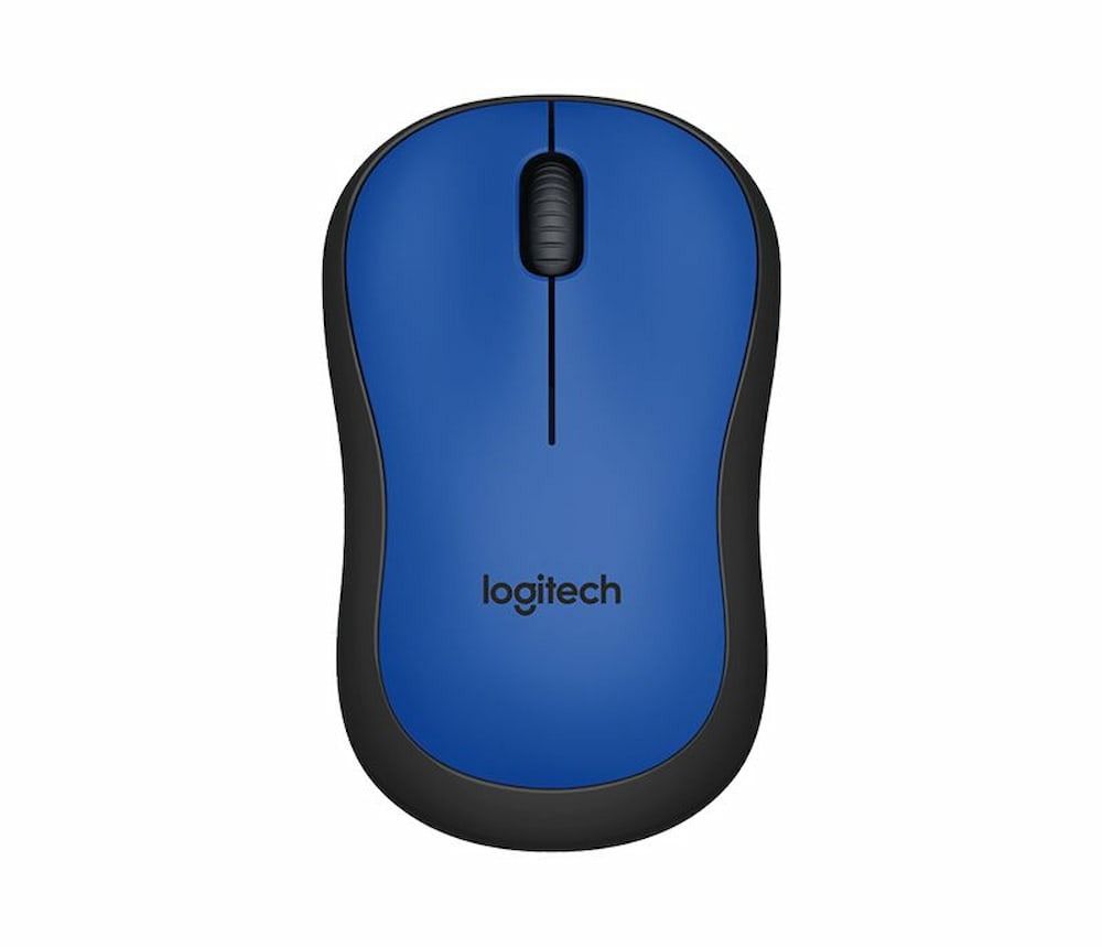 Logitech 910-004884 M221 Silent Buttons, 2.4 GHz with USB Mini Receiver Wireless Mouse (Red, Blue, Charcoal)63205310900994111