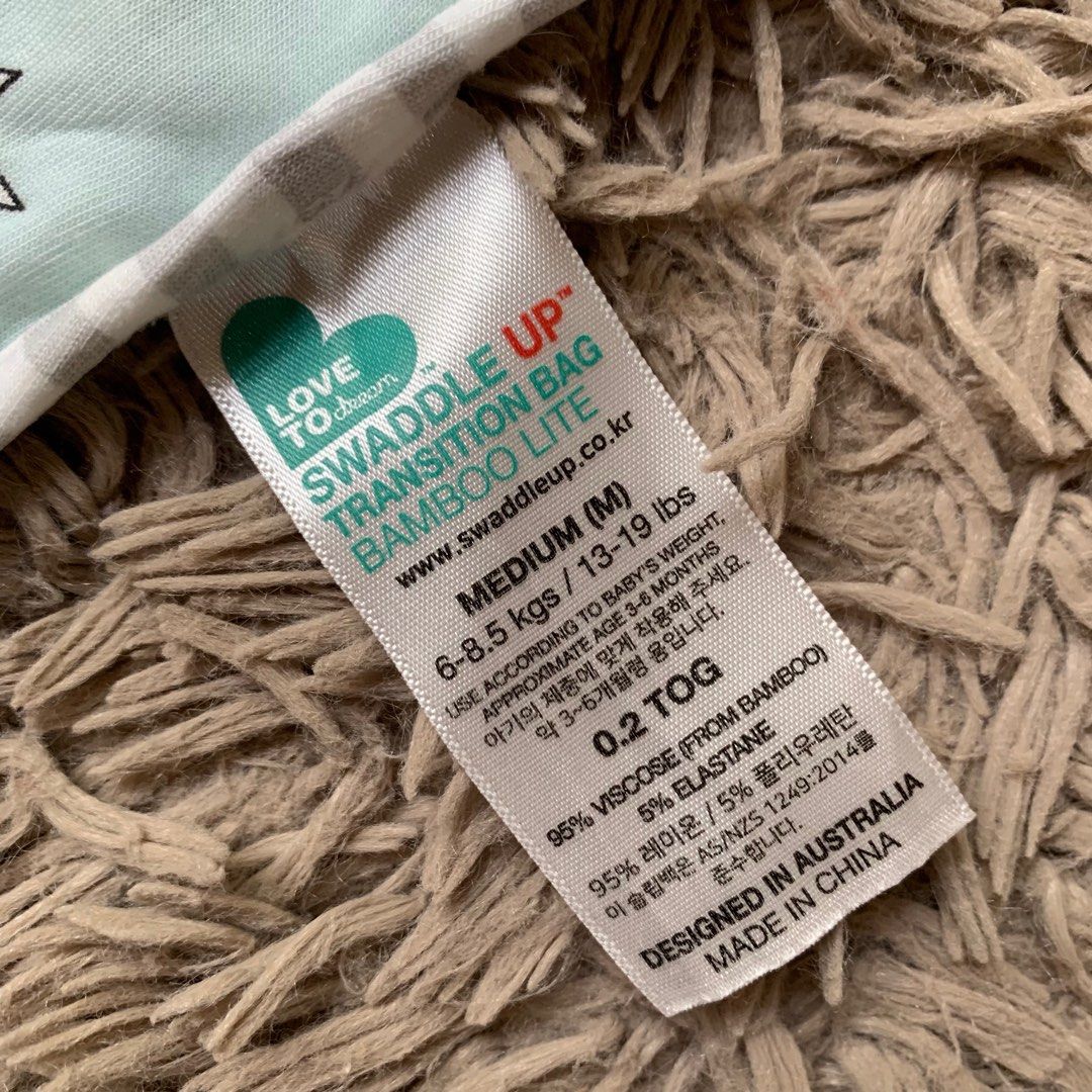 Love to dream transition swaddle (Category: Babies & Kids Fashion) located in Cabiao. Submitted by MomAndBabyCorner (Listing ID 1370185852, Image 2). Description: Love to dream Medium | 3/6 mos 0.2 TOG EUC but crack print yung logo No zipoff wings included PHP 400.