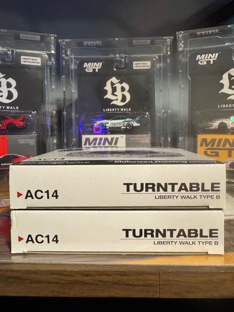 Mini Motorize Turntable Mini GT Turntable Motorized Rotating Display Liberty Walk LBWK Type B ...