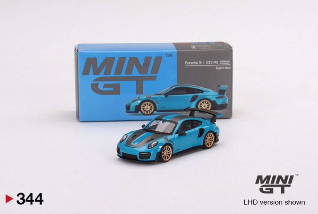 Minigt 344 Porsche 911 GT2 RS Mini gt, 興趣及遊戲, 玩具& 遊戲類