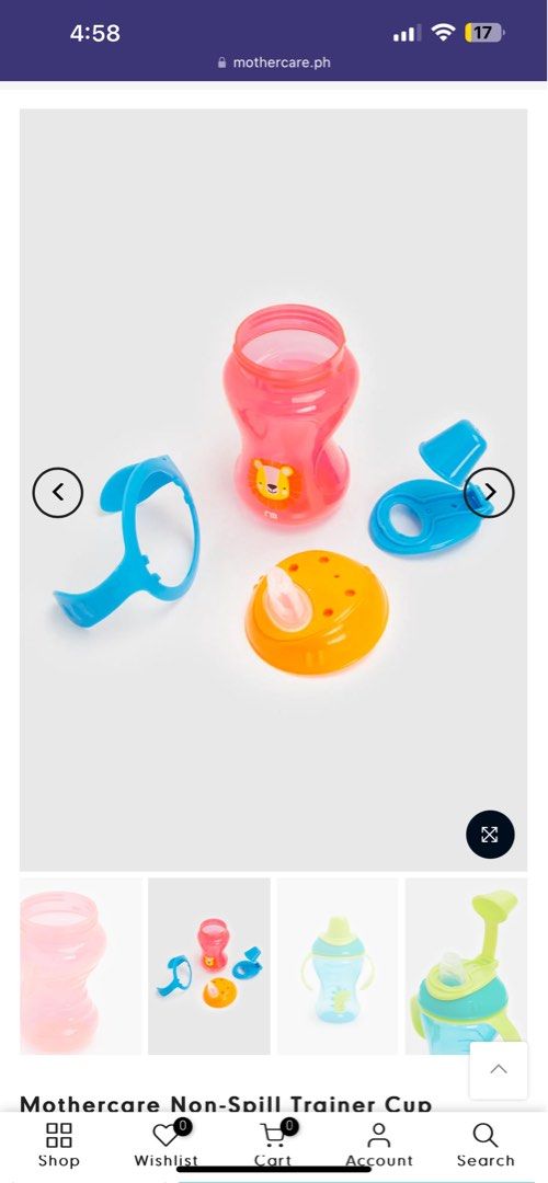 Mothercare Non-Spill Trainer Cup (Category: Weaning & Toddler Feeding) located in Quezon City. Submitted by joaannelopez (Listing ID 1370151542, Image 2). Description: .