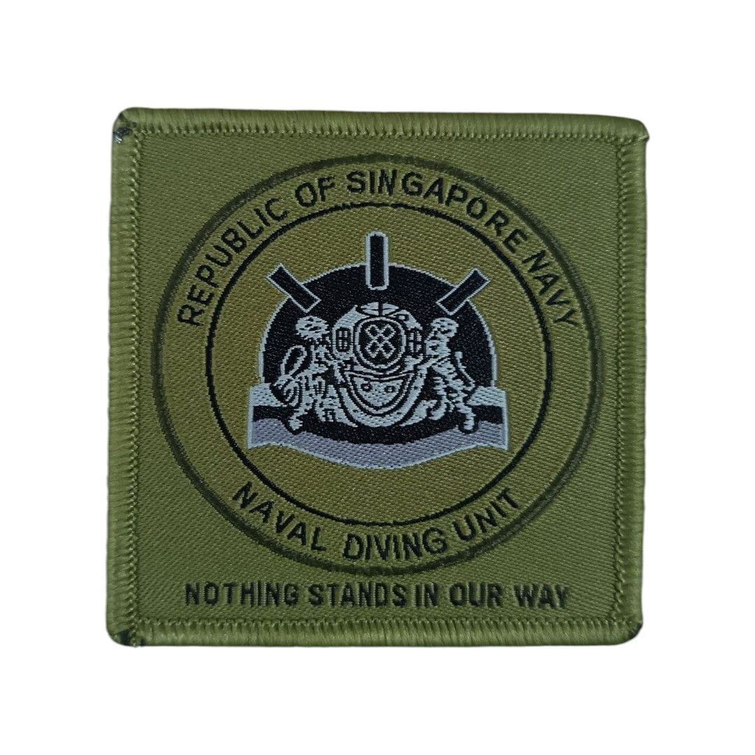 Naval Diving Unit (Category: Coats, Jackets and Outerwear) located in Kuala Terengganu. Submitted by bravostrom (Listing ID 1370167220, Image 1). Description: Singapore Naval Diving Unit Patches, FORMATION, NDU (GREEN) RSN BADGE, IDENTIFICATION SSN:320831927 UNIT OF ISSUE :EA Sz:( 6 cm x 6 cm) Untuk lebih detail boleh wassup no sya 0109219486.