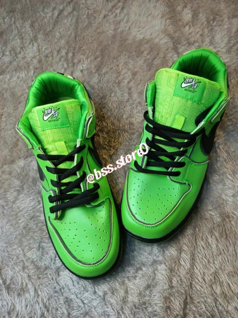Nike SB Dunk Low The PowerPuff Girl Buttercup Green