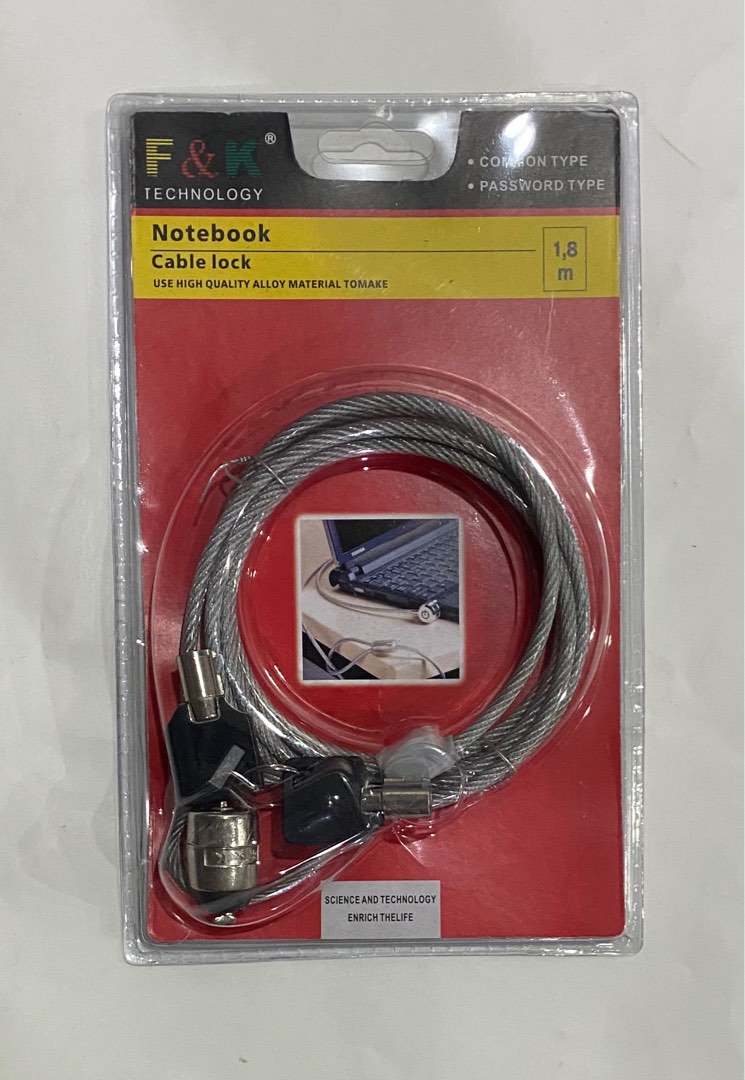 Notebook Cable Lock, Computers & Tech, Parts & Accessories, Other ...