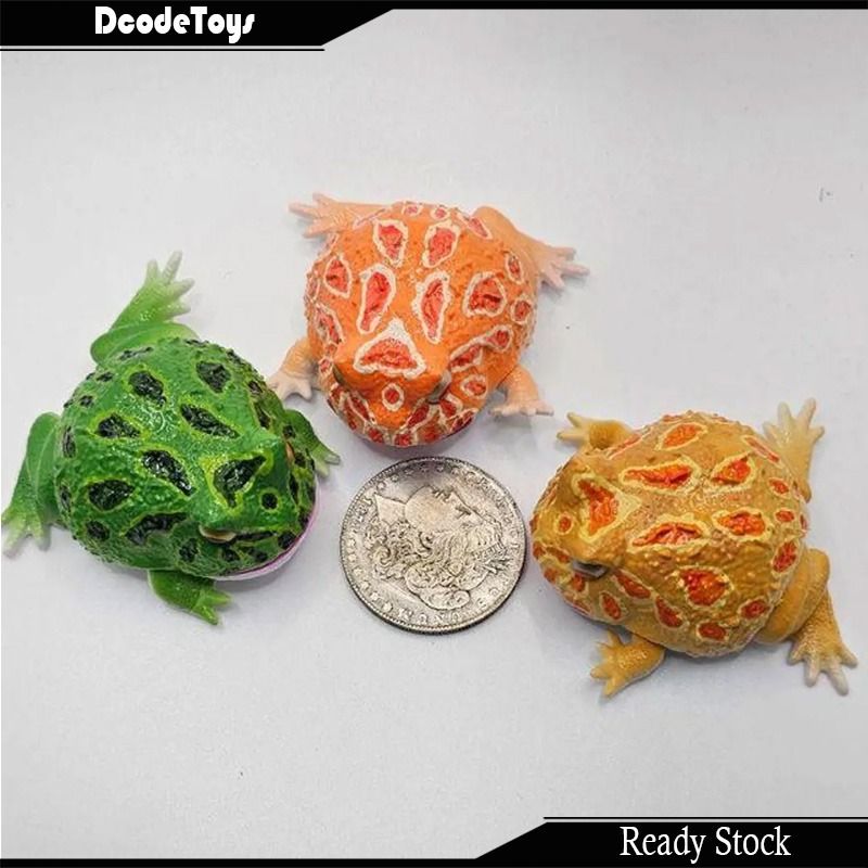 Pacman Frog Strawberry RED Bandai Rain frog Horned frog Gashapon Repti ...