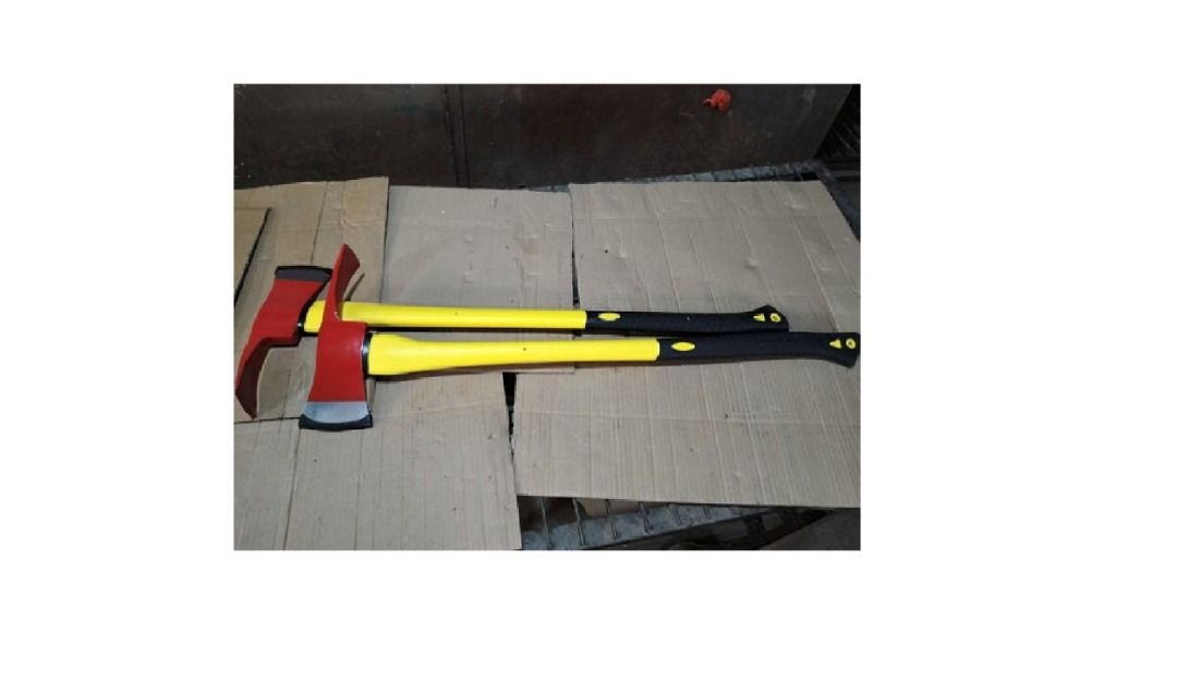 Pick Head Axe (Category: Construction Tools & Equipment) located in Mandaluyong City. Submitted by shammyshop (Listing ID 1370116196, Image 1). Description: Product Name: Pick Head Axe Materials: High Carbon Steel Drop forged Materials of handle: Fiberglass Length of handle: 90cmWeight: 3.5BL(2.6KGS).