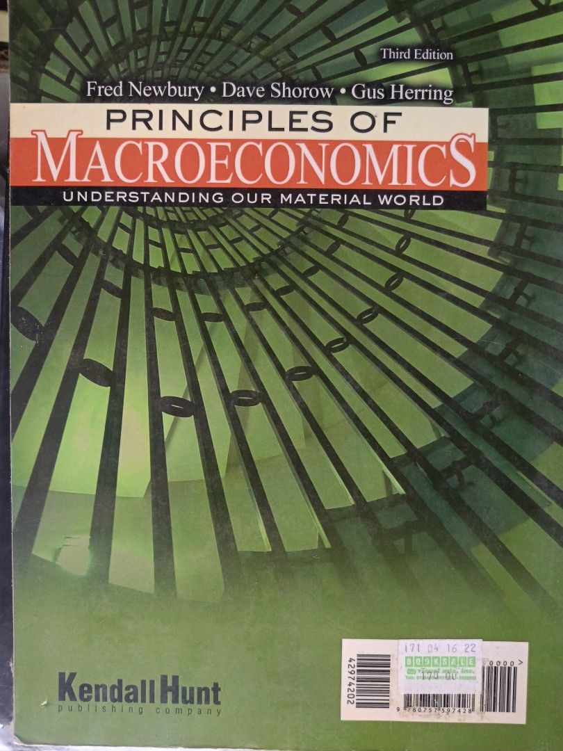 Principle of Macroeconomics (Category: Textbooks) located in Muntinlupa City. Submitted by jniap (Listing ID 1370071188, Image 2). Description: .