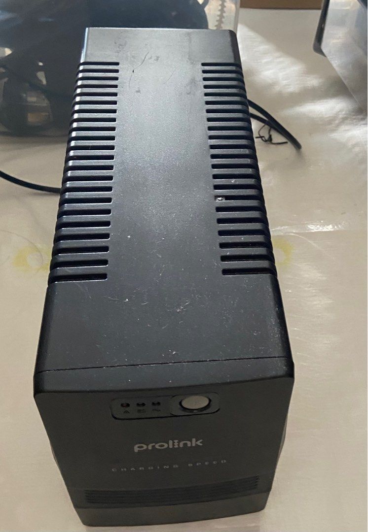 Prolink PRO1201SFCU 1200VA 600W Super-Fast Charging UPS Power Backup Battery Uninterruptible Power Supply