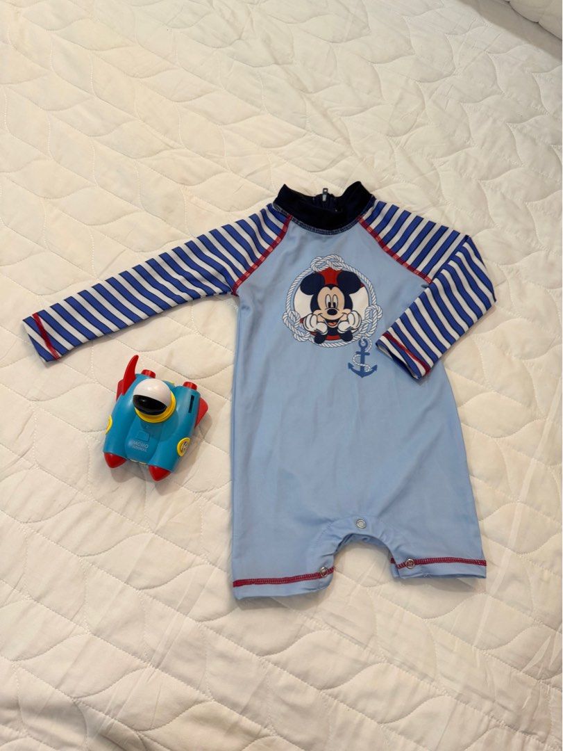 Rush guard for Baby (DISNEY brand) (Category: Babies & Kids Fashion) located in Talisay. Submitted by retrobags (Listing ID 1369711599, Image 1). Description: Like new, one used only. For 6-18 mos only. Best fit po to small or petite babies. Personal preloved ng baby ko. RFS: Decluttering.
