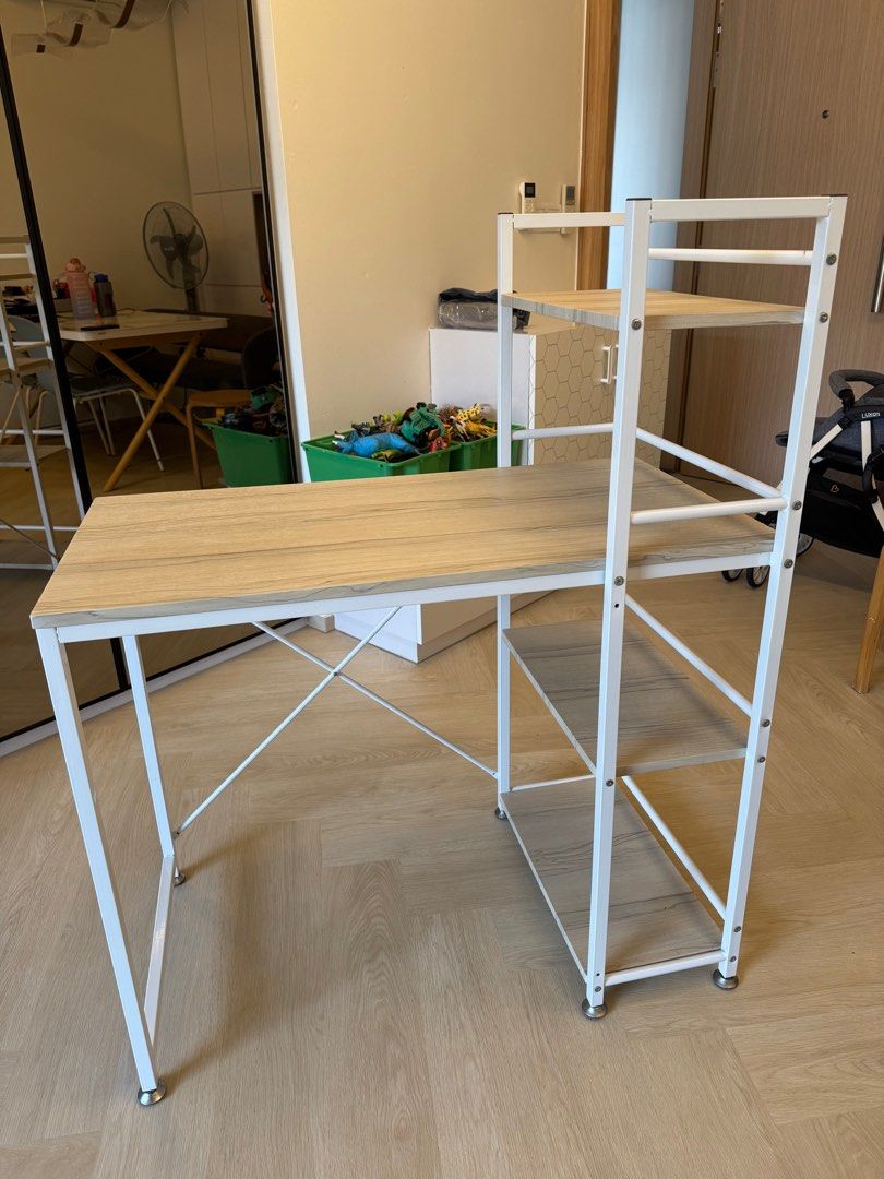 Study Table (Category: Tables & Sets) located in Singapore. Submitted by sgproperty88 (Listing ID 1370073674, Image 1). Description: 114cm Height x 91cm Long X 50cm width Preloved. In very good condition. Self collection @ Parc life Sembawang.
